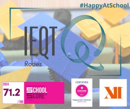 IEQT Rodez : leader du classement « Happy At School » du réseau IEQT
